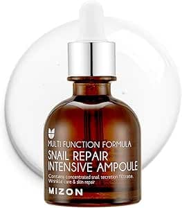 [Mizon] Serum con Extracto de Baba de Caracol (30ml) Cuidado Avanzado de la Piel para Reparación, Reducción de Imperfecciones y Arrugas, Cosmético Coreano (Snail Repair Intensive Ampoule)