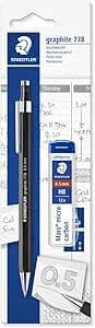 STAEDTLER 7785ABK25D Graphite 778 - Portaminas (0,5 mm, 1 unidad, minas de recambio)