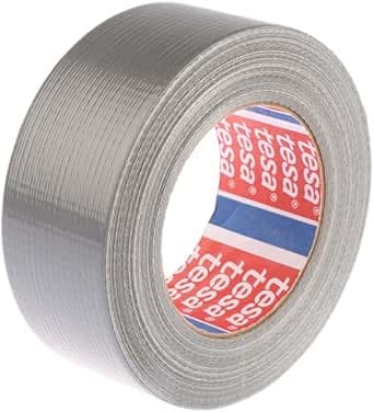 Dpm tapes - Tesa 4615, Cinta Americana de Tela Profesional Universal para Reparaciones, Fijación, Embalaje, Marcado y Sellado, Interior/Exterior, Gris (50 mm x 50 m)