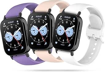 3 Correas Compatible con Xiaomi Redmi Watch 5 Lite y Xiaomi Redmi Watch 5 Active Pulseras de Silicona Pulseras Deportivas, Correas Impermeables y Transpirables Redmi Watch 5 Lite y Active