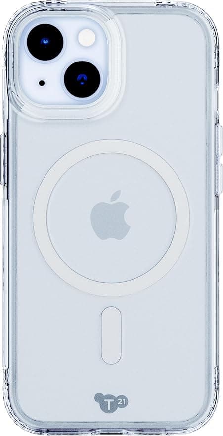 Tech21 EvoClear Case with MagSafe for iPhone 15, Clear