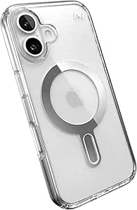 Speck Presidio Perfect-Clear MagSafe - Funda compatible con ClickLock para iPhone 16 Series (iPhone 16)