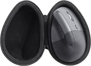 co2CREA Duro Viajar Caja Estuche Funda para Logitech Lift Ratón Vertical (Funda Solo,Case Only)