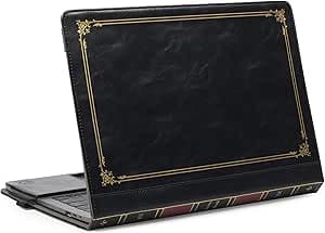 TYTX Funda Macbook Pro 13 Pulgadas 2020 2019 2018 2017 2016 (A2338 A2159 A2289 A2251 A1989 A1706 A1708),Clásico Funda de Cuero Protectora para MacBook Pro 13.3 Pulgada, Negro