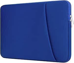 Funda para Portátil con Bolsillo para Accesorios con Cremallera Compatible con HP DELL ASUS de 15,6 Pulgadas Funda Ordenador Portatil Acolchada para Portátil/Chromebook de 15,6”
