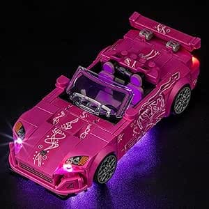 Luz Compatible con Lego Honda S2000 de 2 Fast 2 Furious Speed Champions 77241 - Kit de iluminación LED para el Modelo de Bloques de construcción (Modelos NO Incluido)