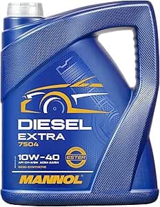 MANNOL 50515200500 - Aceite semisintético diésel Extra, 10 W40 CH-4/SL, 5 l, El Embalaje Puede Variar